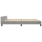 vidaXL Estructura de cama con cabecero terciopelo gris claro 200x200cm vidaXL Estructura de cama con cabecero terciopelo gris claro 200x200cm