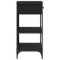 vidaXL Mesa consola madera de ingeniería negro 75x34,5x75 cm vidaXL Mesa consola madera de ingeniería negro 75x34,5x75 cm