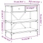 vidaXL Mesa consola madera de ingeniería negro 75x34,5x75 cm vidaXL Mesa consola madera de ingeniería negro 75x34,5x75 cm