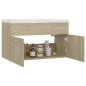 vidaXL Mueble con lavabo madera de ingeniería roble Sonoma vidaXL Mueble con lavabo madera de ingeniería roble Sonoma