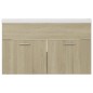 vidaXL Mueble con lavabo madera de ingeniería roble Sonoma vidaXL Mueble con lavabo madera de ingeniería roble Sonoma