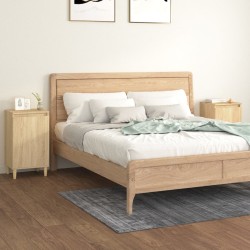 vidaXL Mesitas de noche 2 uds madera contrachapada roble 40x35x70 cm