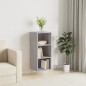 vidaXL Aparador de madera de ingeniería gris Sonoma 34,5x32,5x90 cm