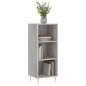 vidaXL Aparador de madera de ingeniería gris Sonoma 34,5x32,5x90 cm