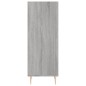 vidaXL Aparador de madera de ingeniería gris Sonoma 34,5x32,5x90 cm