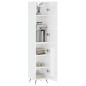 vidaXL Aparador alto madera contrachapada blanco brillo 34,5x34x180 cm vidaXL Aparador alto madera contrachapada blanco brillo 34,5x34x180 cm