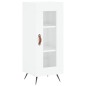 vidaXL Aparador alto madera contrachapada blanco brillo 34,5x34x180 cm vidaXL Aparador alto madera contrachapada blanco brillo 34,5x34x180 cm