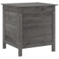 vidaXL Arcón de jardín madera maciza abeto gris antracita 50x49x56,5cm vidaXL Arcón de jardín madera maciza abeto gris antracita 50x49x56,5cm