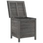 vidaXL Arcón de jardín madera maciza abeto gris antracita 50x49x56,5cm vidaXL Arcón de jardín madera maciza abeto gris antracita 50x49x56,5cm