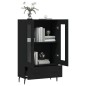 vidaXL Aparador alto madera de ingeniería negro 69,5x31x115 cm vidaXL Aparador alto madera de ingeniería negro 69,5x31x115 cm
