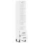 vidaXL Aparador alto madera contrachapada blanco 34,5x34x180 cm vidaXL Aparador alto madera contrachapada blanco 34,5x34x180 cm
