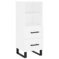 vidaXL Aparador alto madera contrachapada blanco 34,5x34x180 cm vidaXL Aparador alto madera contrachapada blanco 34,5x34x180 cm