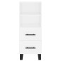 vidaXL Aparador alto madera contrachapada blanco 34,5x34x180 cm vidaXL Aparador alto madera contrachapada blanco 34,5x34x180 cm