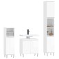 vidaXL Set de muebles baño 3 pzas madera contrachapada blanco brillo vidaXL Set de muebles baño 3 pzas madera contrachapada blanco brillo