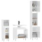 vidaXL Set de muebles baño 3 pzas madera contrachapada blanco brillo vidaXL Set de muebles baño 3 pzas madera contrachapada blanco brillo