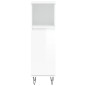 vidaXL Set de muebles baño 3 pzas madera contrachapada blanco brillo vidaXL Set de muebles baño 3 pzas madera contrachapada blanco brillo
