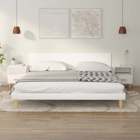 vidaXL Mesitas de noche 2 unidades color blanco 40x35x47 cm