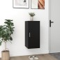 vidaXL Mueble zapatero de madera contrachapada negro 32x35x70 cm
