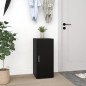 vidaXL Mueble zapatero de madera contrachapada negro 32x35x70 cm
