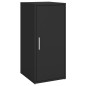vidaXL Mueble zapatero de madera contrachapada negro 32x35x70 cm