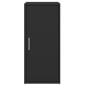 vidaXL Mueble zapatero de madera contrachapada negro 32x35x70 cm