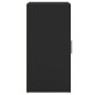 vidaXL Mueble zapatero de madera contrachapada negro 32x35x70 cm