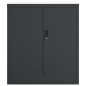 vidaXL Armario archivador de acero gris antracita 79x40x90 cm