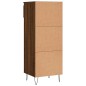 vidaXL Mueble zapatero madera contrachapada roble marrón 40x36x105 cm