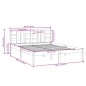 vidaXL Estructura de cama de madera maciza blanca 160x200 cm vidaXL Estructura de cama de madera maciza blanca 160x200 cm