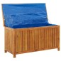 vidaXL Caja de almacenaje de jardín madera maciza acacia 113x50x58 cm