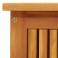 vidaXL Caja de almacenaje de jardín madera maciza acacia 113x50x58 cm