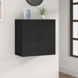 vidaXL Armario de pared madera contrachapada negro 60x31x60 cm