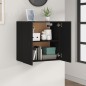 vidaXL Armario de pared madera contrachapada negro 60x31x60 cm vidaXL Armario de pared madera contrachapada negro 60x31x60 cm
