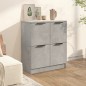 vidaXL Aparador de madera contrachapada gris hormigón 60x30x70 cm vidaXL Aparador de madera contrachapada gris hormigón 60x30x70 cm
