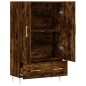 vidaXL Aparador alto madera de ingeniería roble ahumado 69,5x31x115 cm
