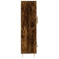 vidaXL Aparador alto madera de ingeniería roble ahumado 69,5x31x115 cm