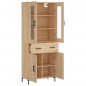 vidaXL Aparador alto madera contrachapada color roble 69,5x34x180 cm vidaXL Aparador alto madera contrachapada color roble 69,5x34x180 cm
