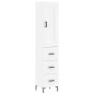 vidaXL Aparador alto madera contrachapada blanco 34,5x34x180 cm vidaXL Aparador alto madera contrachapada blanco 34,5x34x180 cm