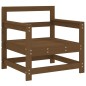 vidaXL Juego de muebles jardín 7 pzas madera maciza pino marrón miel vidaXL Juego de muebles jardín 7 pzas madera maciza pino marrón miel