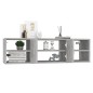 vidaXL Estantería pared madera contrachapada gris hormigón 102x30x29cm vidaXL Estantería pared madera contrachapada gris hormigón 102x30x29cm