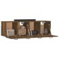 vidaXL Armarios pared 2 uds contrachapada roble ahumado 80x35x36,5 cm vidaXL Armarios pared 2 uds contrachapada roble ahumado 80x35x36,5 cm