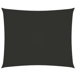 vidaXL Toldo de vela rectangular tela Oxford gris antracita 4x5 m