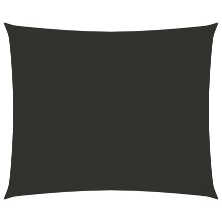 vidaXL Toldo de vela rectangular tela Oxford gris antracita 4x5 m