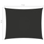 vidaXL Toldo de vela rectangular tela Oxford gris antracita 4x5 m vidaXL Toldo de vela rectangular tela Oxford gris antracita 4x5 m