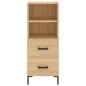 vidaXL Aparador de madera contrachapada roble Sonoma 34,5x34x180 cm