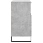 vidaXL Aparadores 2 uds madera contrachapada gris hormigón