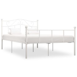 vidaXL Estructura de cama de metal blanco 120x200 cm