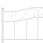 vidaXL Estructura de cama de metal blanco 120x200 cm