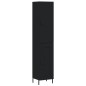 vidaXL Aparador de madera contrachapada negro 34,5x34x180 cm vidaXL Aparador de madera contrachapada negro 34,5x34x180 cm