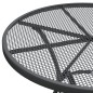 vidaXL Set de comedor de jardín 3 pzas malla metal expandido antracita vidaXL Set de comedor de jardín 3 pzas malla metal expandido antracita